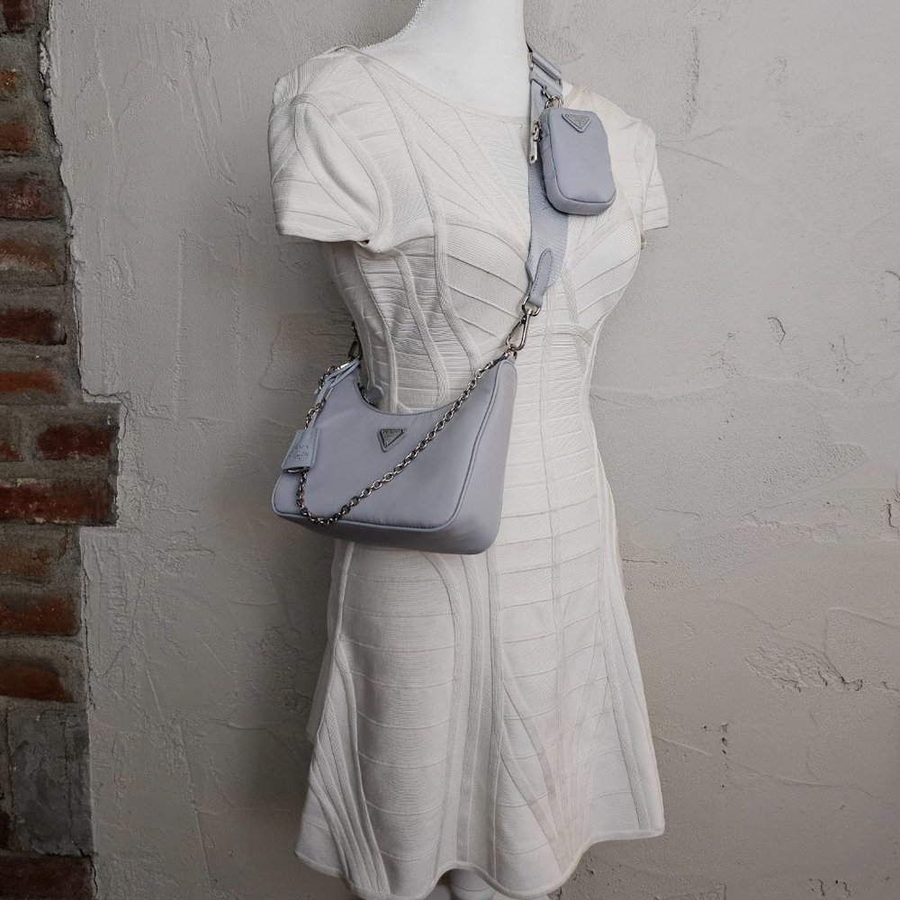 Prada Nylon 2005 Re-Edition Fiordaliso Blue Crossbody Bag - Picture 7 of 7